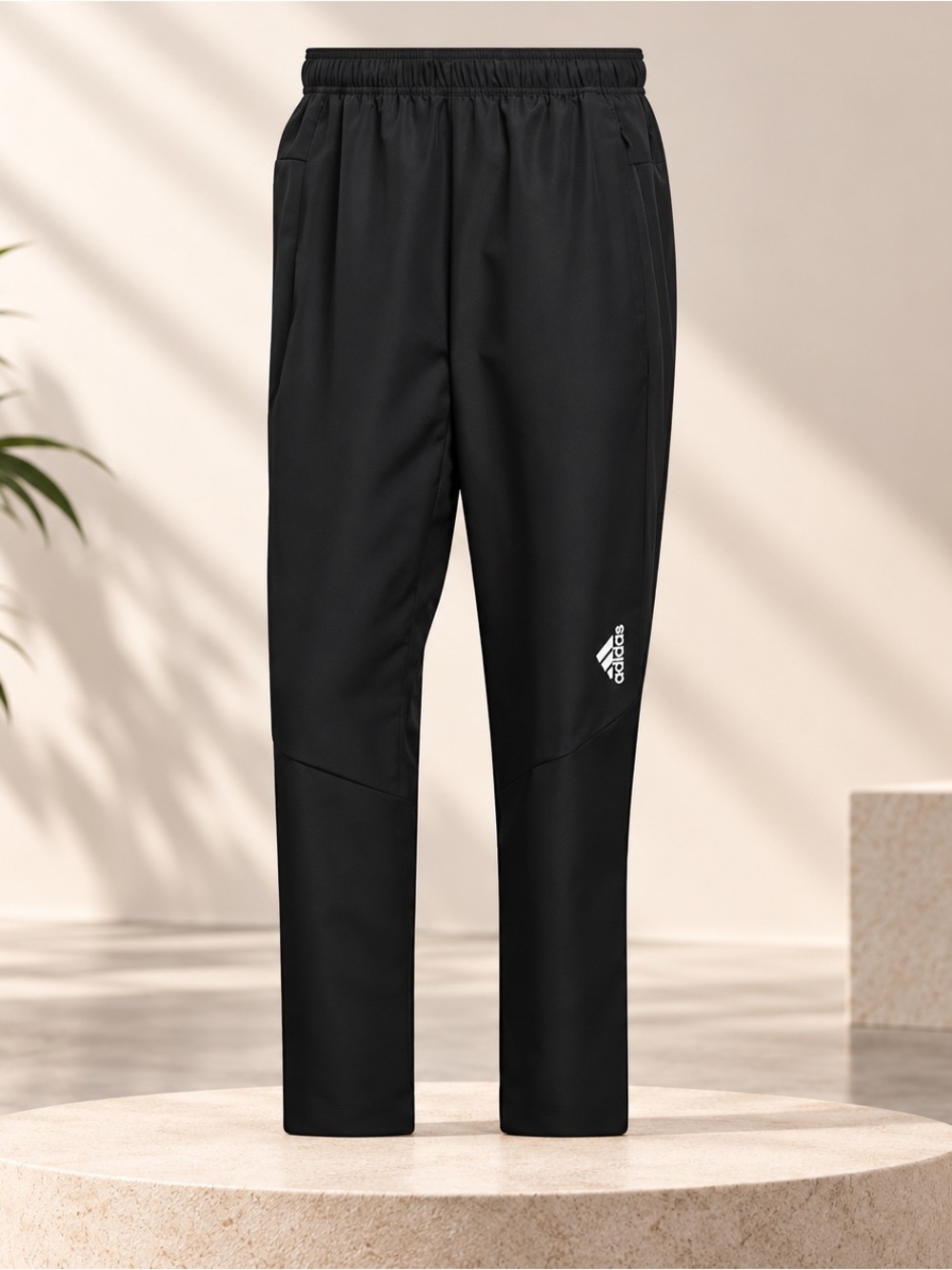 NWT adidas Men’s Black Athletic Joggers with Logo